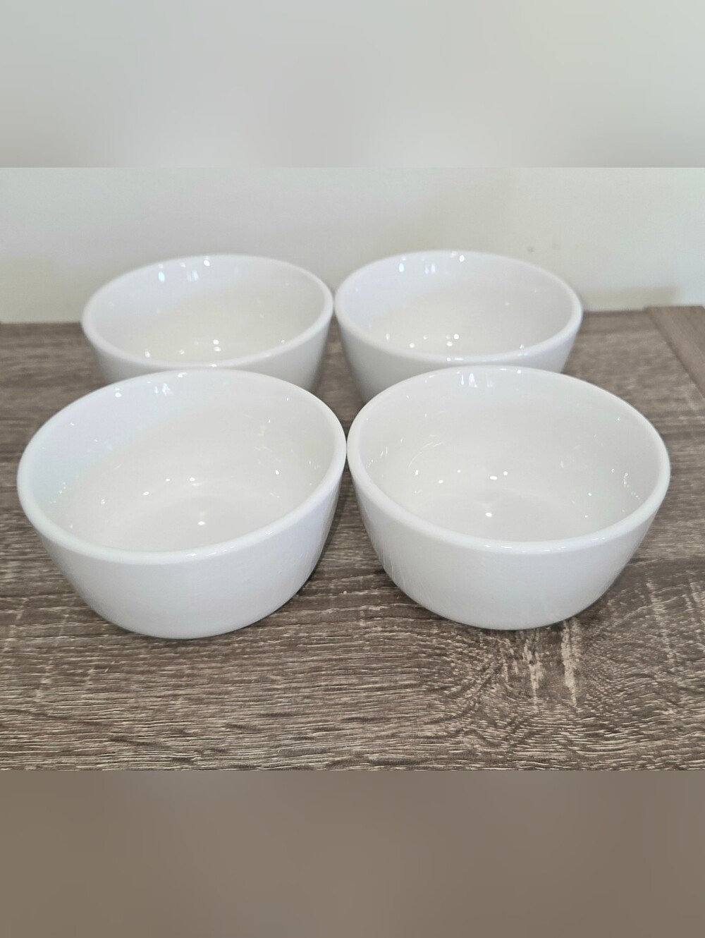 Project 62 White Stoneware Sauce Bowls Set Of 4 Target 4” W x 2.5" H SEE PICTURE